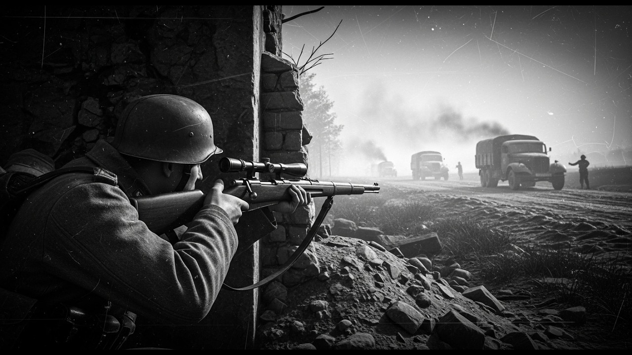 Jeden polski snajper zatrzymał całą kolumnę SS — sprytny fortel, który przerażał wrogów w 1944.