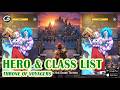 Throne of Voyagers All Hero Class & Tier List - Mobile Game (Android)