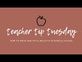 Teacher Tip Tuesday Quiz