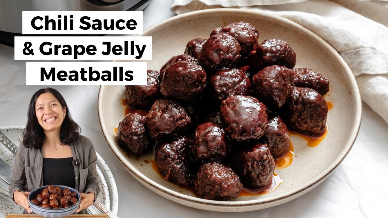Chili Sauce and Grape Jelly Meatballs - YouTube