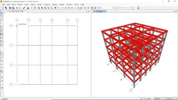 SAP2000 Tutorial for Beginners- 4. Modelling Part 3 Examples|| G+3 RCC Frame Building Modelling