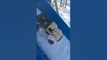 WPL C14 Monster Truck vs Snow Slide! #wpl #rc