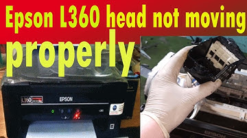 How to solve Head is not moving properly on Epson L360 Printer || Paper  Light Blinking || Noise