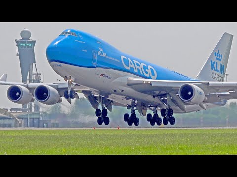 +35 Minutes HEAVY TAKE OFFS | A380, 7x B747F, A350 | Amsterdam Schiphol Airport Spotting