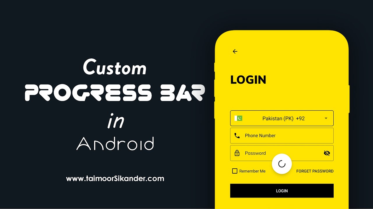 Progress bar Android Studio -  Android Studio Progress bar - Horizontal Progress bar Android Studio