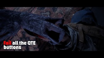 Failing Every QTE buttons in the Final Fight Scene inside the House - Bad Ending - House of Ashes