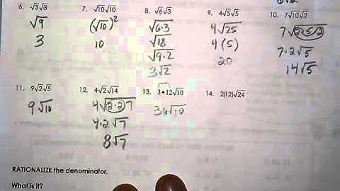 Geometry Unit 7 Day 1   Simplify Radicals