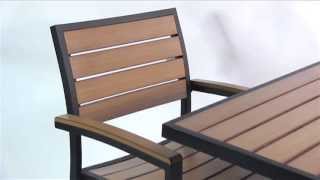 What is Synthetic Teak Chair, Table Top, Barstool and Restaurant Furniture