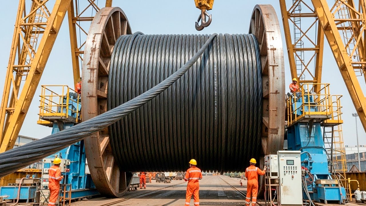 ¿Cómo se Fabrican los CABLES de ALTA TENSIÓN? El Proceso que Ilumina Ciudades Enteras ⚡🏭
