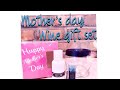 Mother’s Day wine glass glitter set