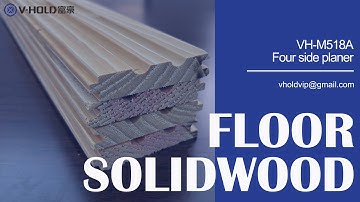 4 sided planer Four side moulder with automatic clamping feeder & diamond blade for solid wood floor