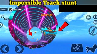 Impossible car stunt master 3D| blue color 🚙Lamborghini stunt Racing | android games screenshot 3