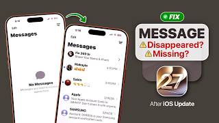 After iOS 27 Update Text Messages Disappeared From Your iPhone! [Fixed]