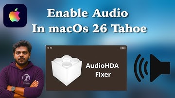 How to enable audio/ Sound in macOs 26 tahoe , enable backport and front ports of System