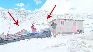 Blizzard Resilience: A Divorced Nomadic Woman's Battle Against a Desert Snowstorm