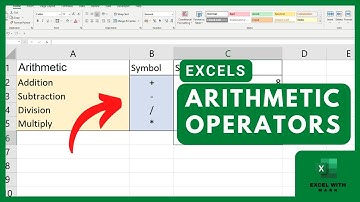 Arithmetic Operators in Excel