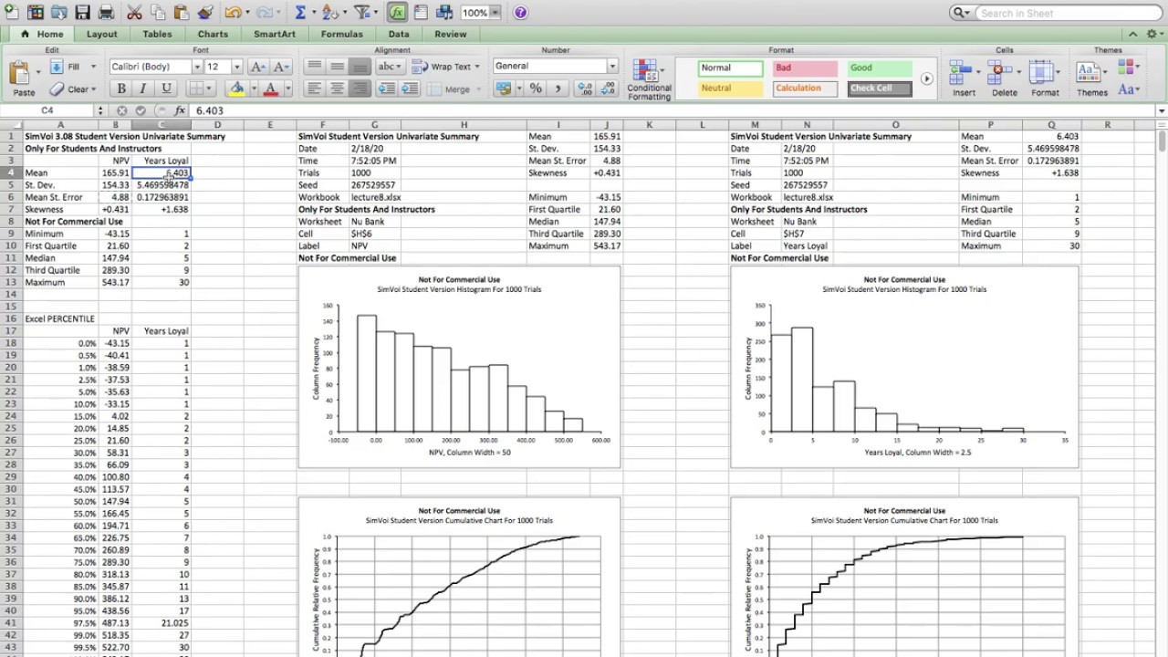 Monte Carlo Simulation in Excel LongTerm Value of a Customer YouTube