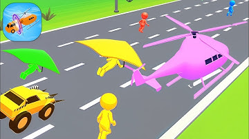 Shape Shifting 🚗🚲🚁 All Levels Gameplay Walkthrough Android,iOS Max Level 43