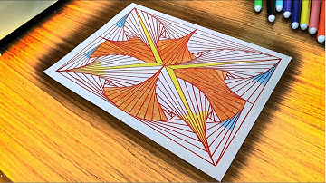 HOW TO DRAW CURVED LINES ILLUSION