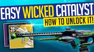 Destiny 2 |  EASY WICKED CATALYST! How To Get WICKED IMPLEMENT Exotic Stasis Scout Rifle Catalyst!