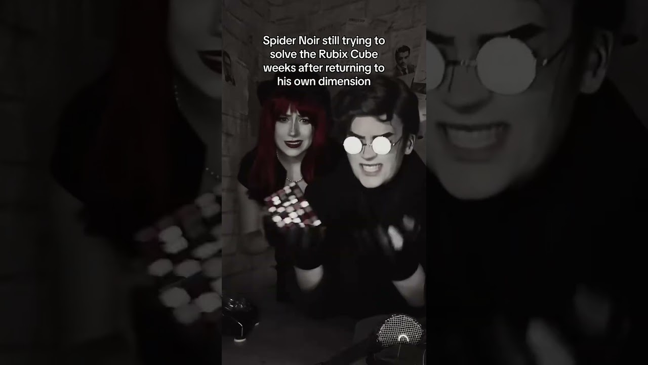 Spider Noir Cosplay #spidernoir #rubixcube #intothespiderverse #acrossthespiderverse #cosplay