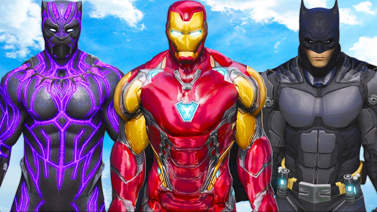 Batman VS Iron Man & Black Panther - Epic Superheroes Battle - YouTube