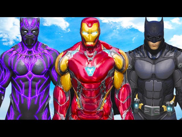 Batman VS Iron Man u0026 Black Panther - Epic Superheroes Battle class=