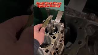 Small Block Chevy Cylinder Honing! #shorts