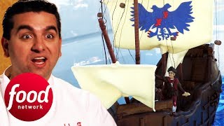 Buddy Prepares Christopher Columbus Cake For Columbus Day | Cake Boss