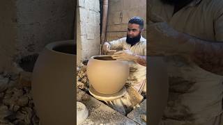 Traditional Big Clay Pot Making Short 🇵🇰☝️💐 #shorts #trending #clay