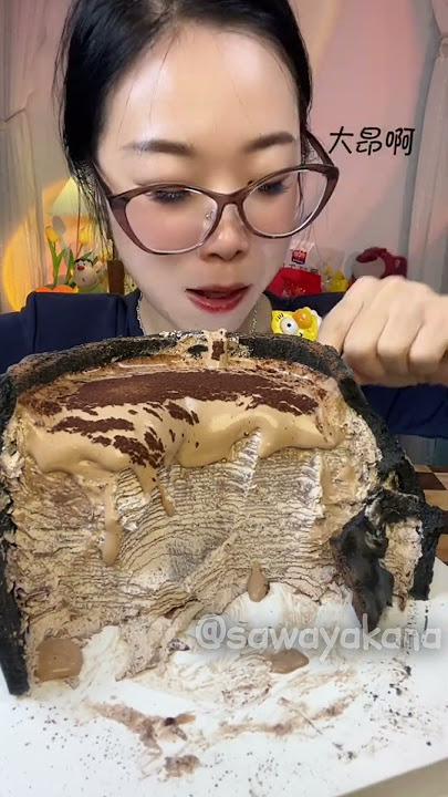 Tiramisu Crepe Cake🍫Dessert🍰Eating🎂Show Challenge / ASMR Mukbang