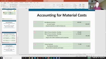 Record the Flow of Materials - Process Costing (Chapter 3 Video 4)