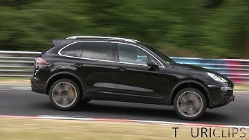 2015 Porsche Cayenne Turbo spied testing on the Nürburgring!