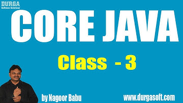Learn Core Java Tutorial Online Training by Nagoor Babu sir On 22-05-2018