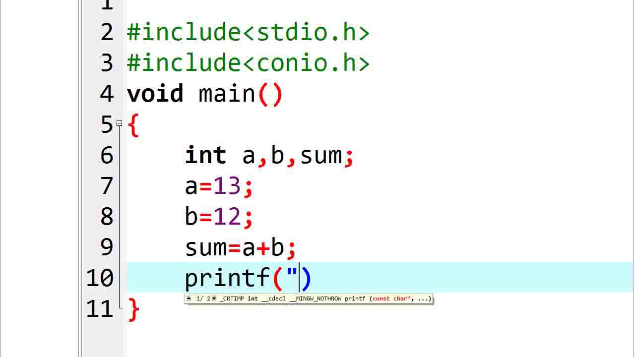 simple sum c programming..Prof Ashraf SIddiqui Central College Ichhra ...