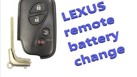 Lexus Key Fob Remote Keyless Battery Replace HS, ES, GS, LS, IS, GX, CT