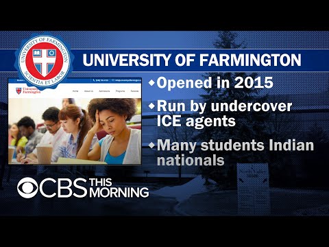 Vidéo: Université De Farmington était Une Opération D'infiltration De La Sécurité Intérieure