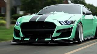 Minty Green Bagged Mustang