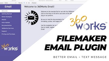 FileMaker Email Integration - 360Works Email Plugin - How to Use | Send/receive HTML + Attachments
