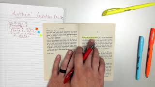 Anthem Close Reading Annotations 1st paragraph