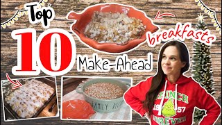 TOP 10 Make Ahead Breakfasts when you're busy!