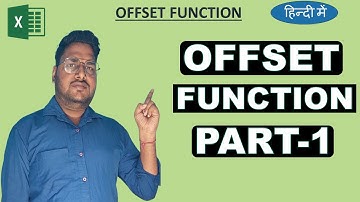 Offset formula Part-1| Excel Offset function | Offset