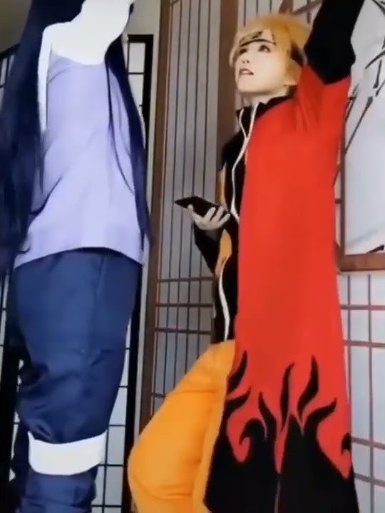 Uzumaki Naruto cosplay and Hyuga hinata naruhina cosplay