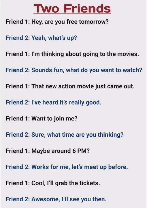 Dialogue writing in English between Two Friends #english #dialogue #spokenenglish