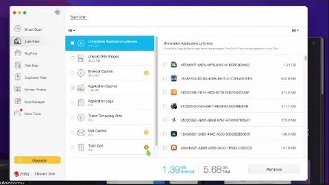 Cleaner One a FREE all in one Disk Cleaning and Optimization master on your Mac