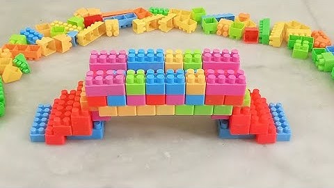 Satisfying DIY/ bridge ASMR building blocks/relaxation#satisfying  #asmr#asmrsounds#buildingblocks