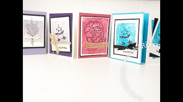 How To Make your Own Watercolor Background Accent Using Clear Blocks