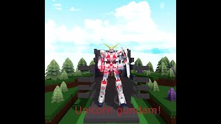 Unicorn gundam Showcase   Build a boat! 1