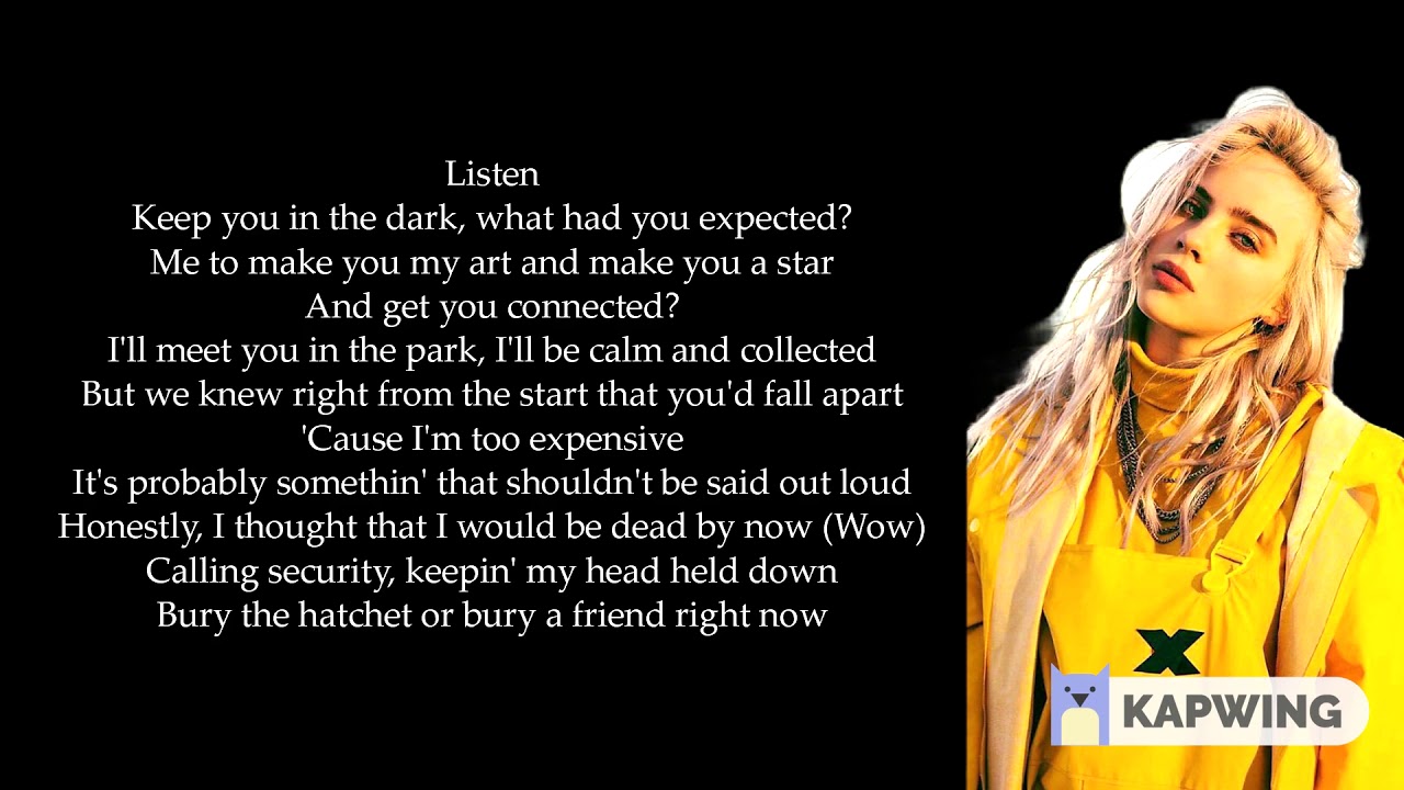 Billie Eilish Bury A Friend LYRICS YouTube Billie Eilish Bury A Friend LYRICS YouTube