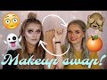 Makeup bag swap! Get ready with us | Ft. Sophdoesnails | EmmasRectangle